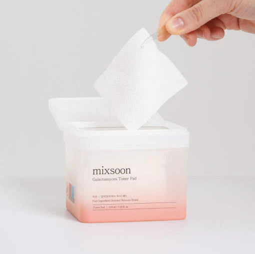 بادز مكسون بالجلوتاثيون mixsoon Galactomyces Toner Pad – 60ea/210ml | Hydrating & Brightening Toner Pads