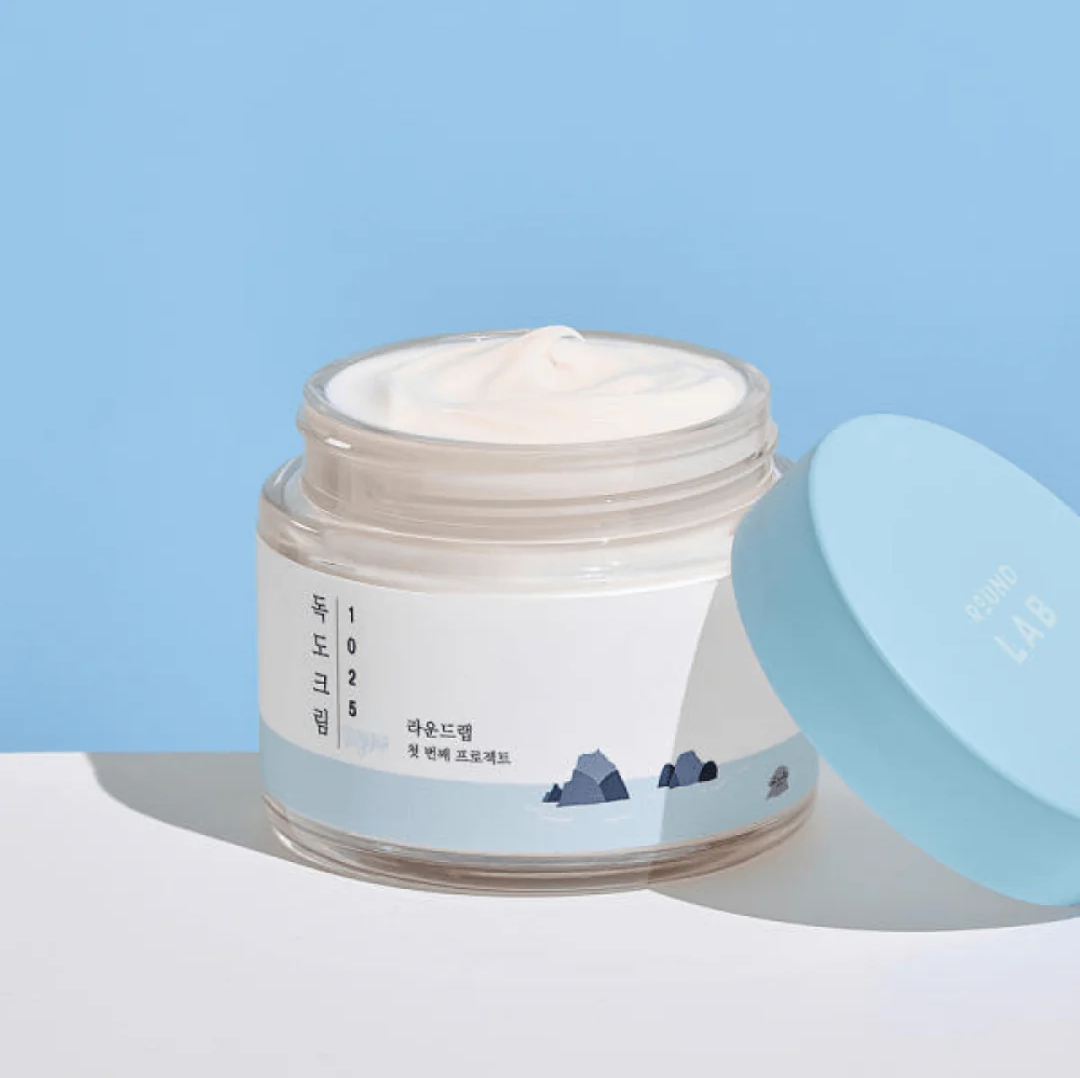 مرطب خفيف كريمي من مياه البحر لتهدئة الجلدRound Lab 1025 Dokdo Cream