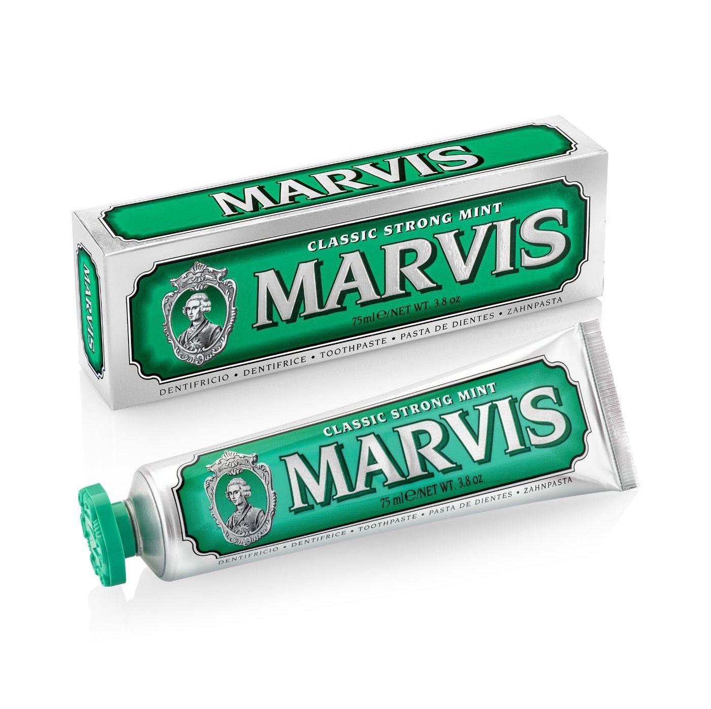 معجون الأسنان مارفيس - نكهة النعناع القوي الكلاسيكي (Marvis Classic Strong Mint Toothpaste)

الحجم: 85 مل